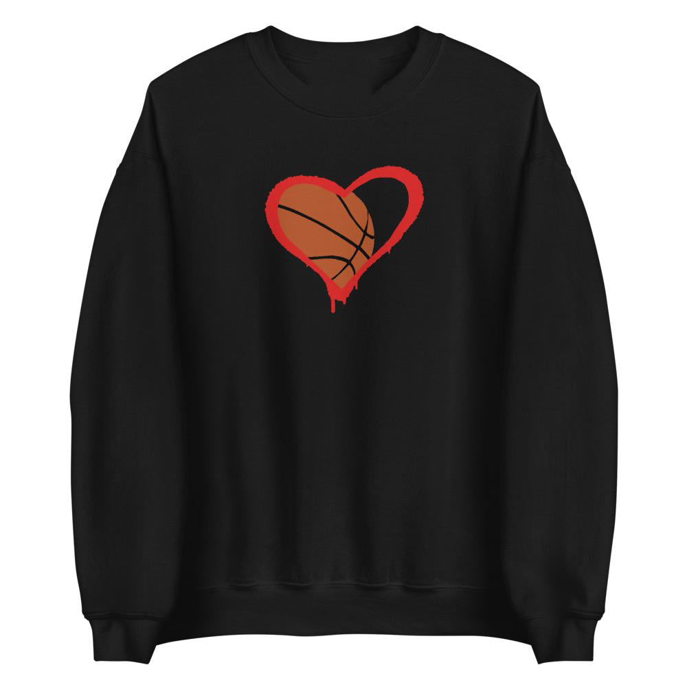 Ball Is Love - Center Print Sweatshirt - Common Grind Clothing