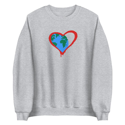 One World, One Heart - Printed Sweatshirt - Common Grind Clothing