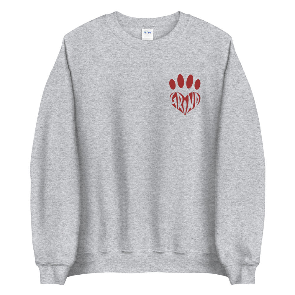 Progress Paw - Chest Print Sweatshirt - [Common Grind Clothing] - [Ethical Clothing]