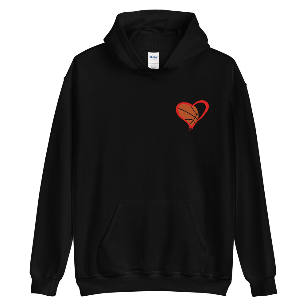 Ball Is Love - Chest Print Hoodie - Common Grind Clothing