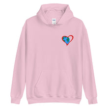 Load image into Gallery viewer, One World, One Heart - Chest Print Hoodie - Common Grind Clothing

