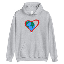 Load image into Gallery viewer, One World, One Heart - Center Print Hoodie - Common Grind Clothing
