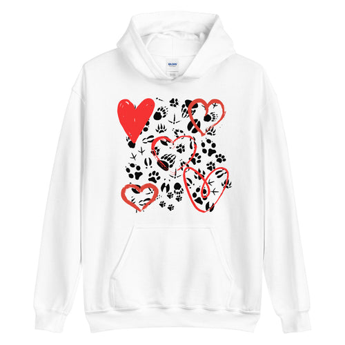 Hearts And Paws - Hoodie - [Common Grind Clothing] - [Ethical Clothing]