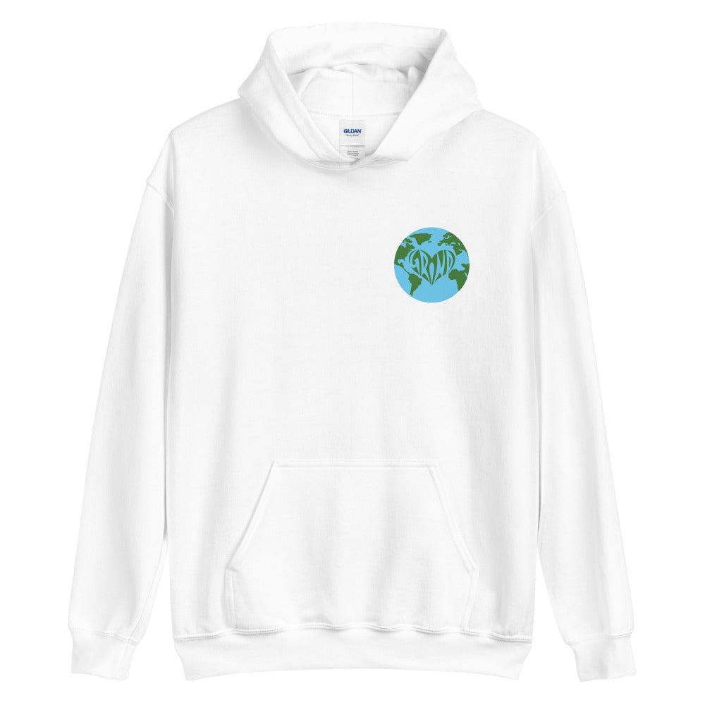 Global Grind - Chest Print Hoodie - [Common Grind Clothing] - [Ethical Clothing]