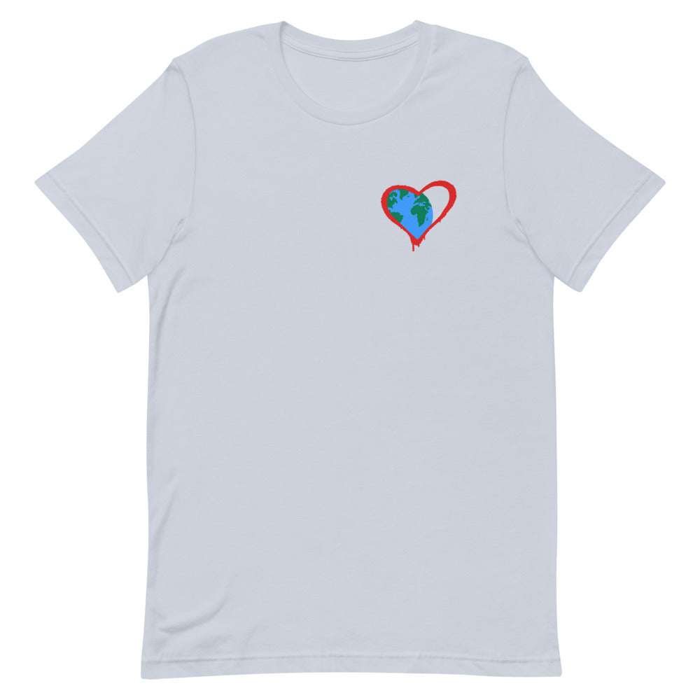 One World, One Heart - Chest Print T-Shirt - [Common Grind Clothing] - [Ethical Clothing]